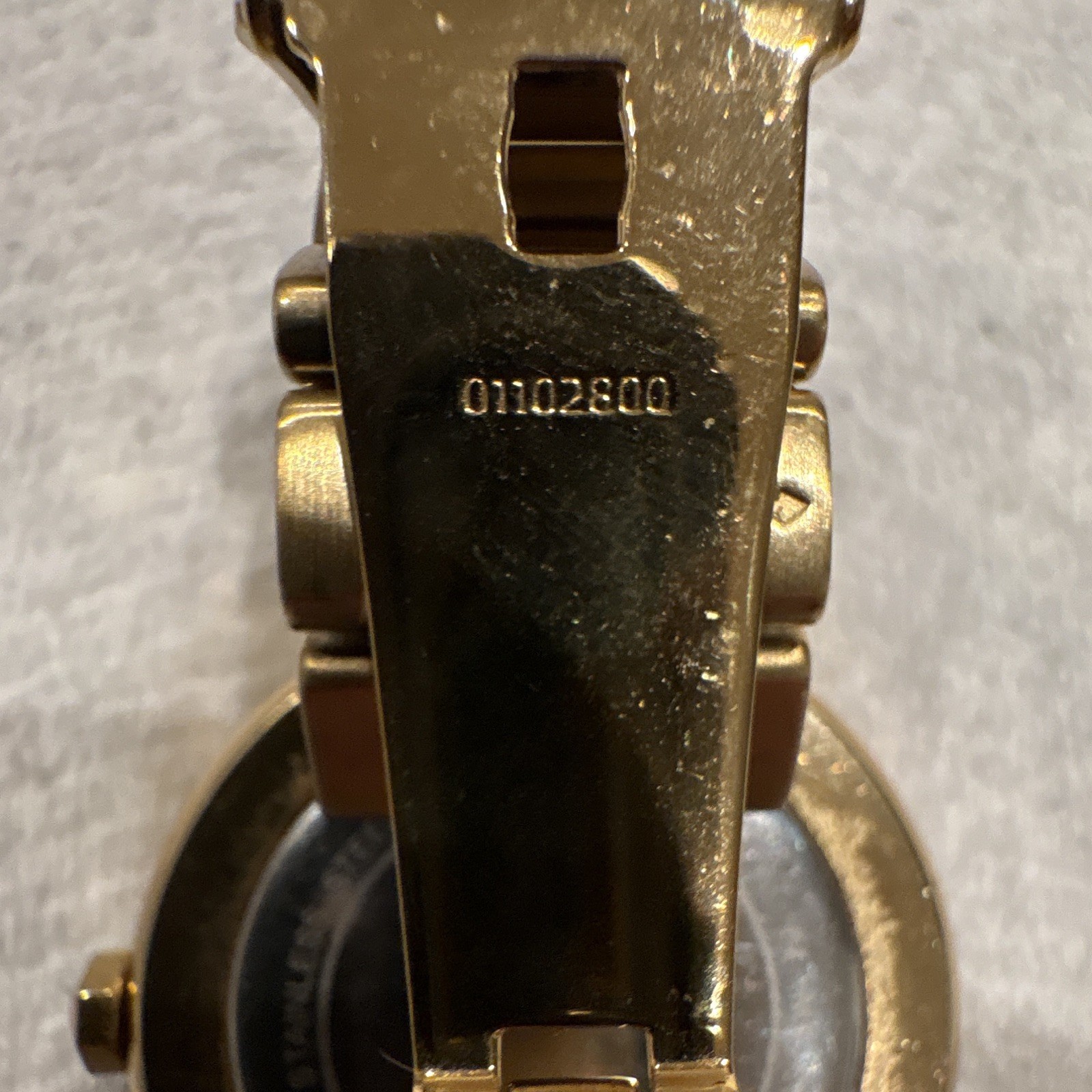 Michael Kors MK Women’s Gold Tone Crystal Bezel Analog Quartz Bracelet Watch