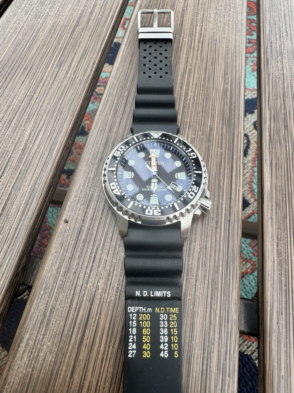 CITIZEN Promaster E168-S097720 Divers 200m Solar Men’s Watch W/ Extra Strap