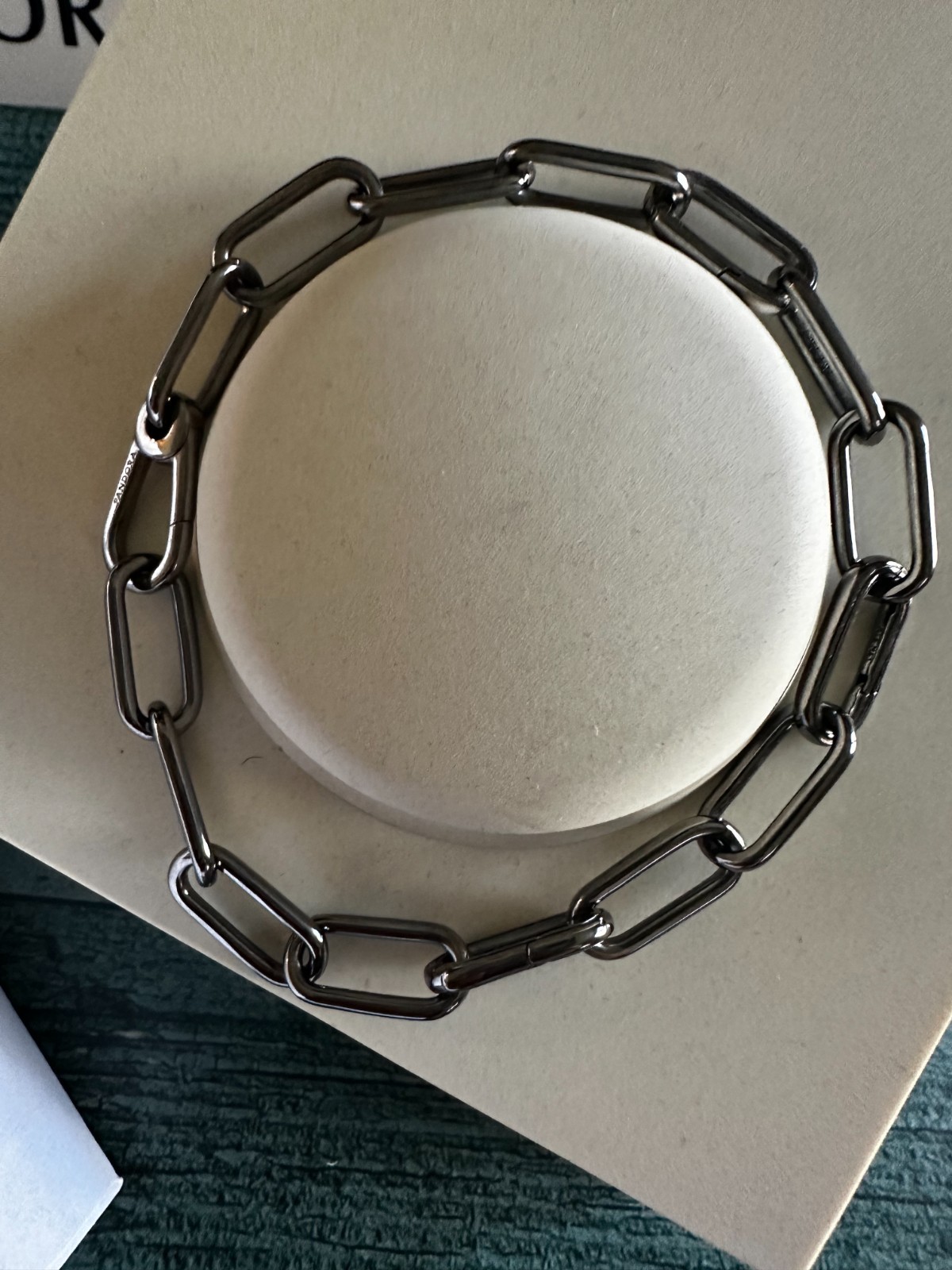 100% NEW PANDORA Me Style Ruthenium Link Chain Bracelet 549588C00 6.3 INCHES