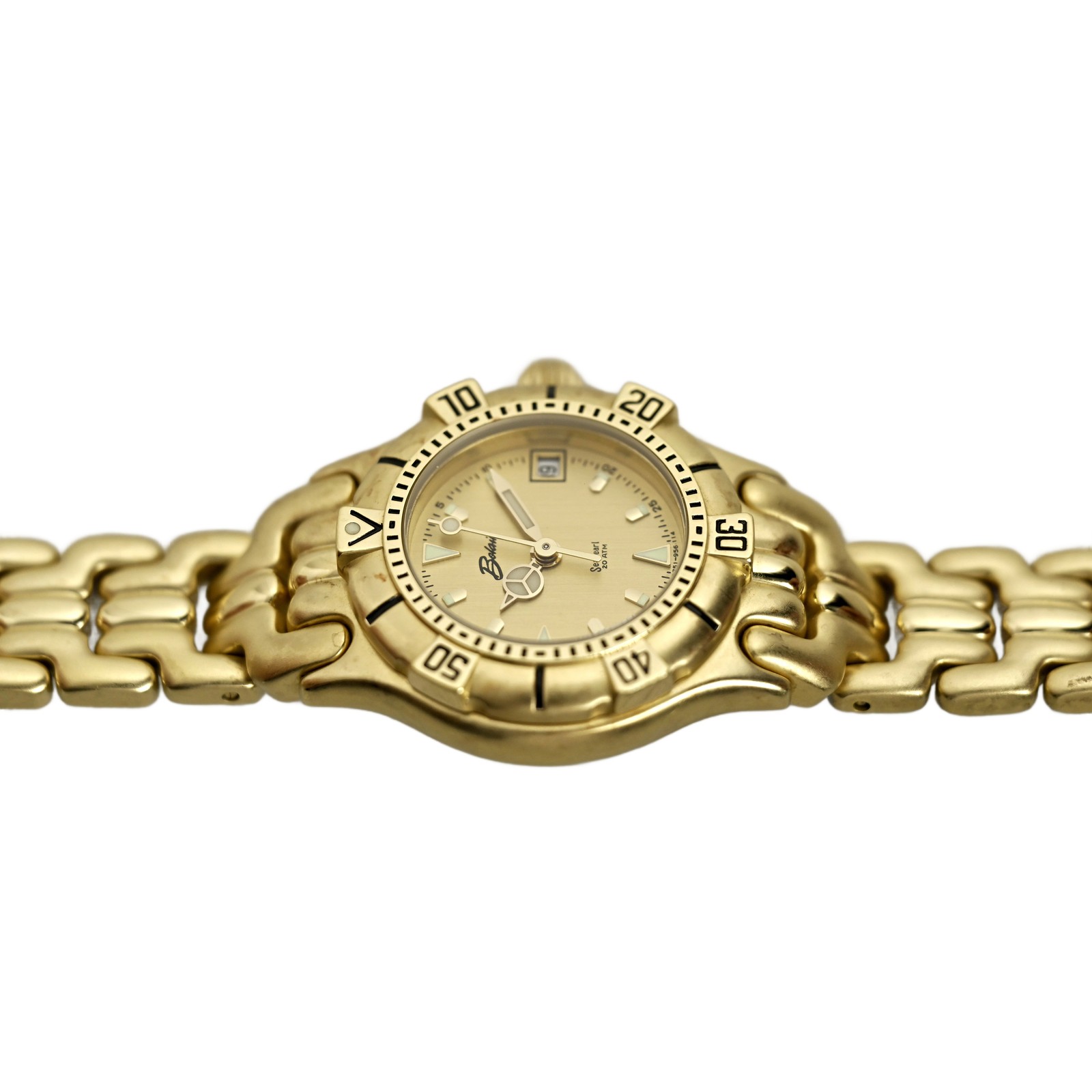 Belair Ladies Diver Watch Gold Plated 200m 20 ATM Water Resist