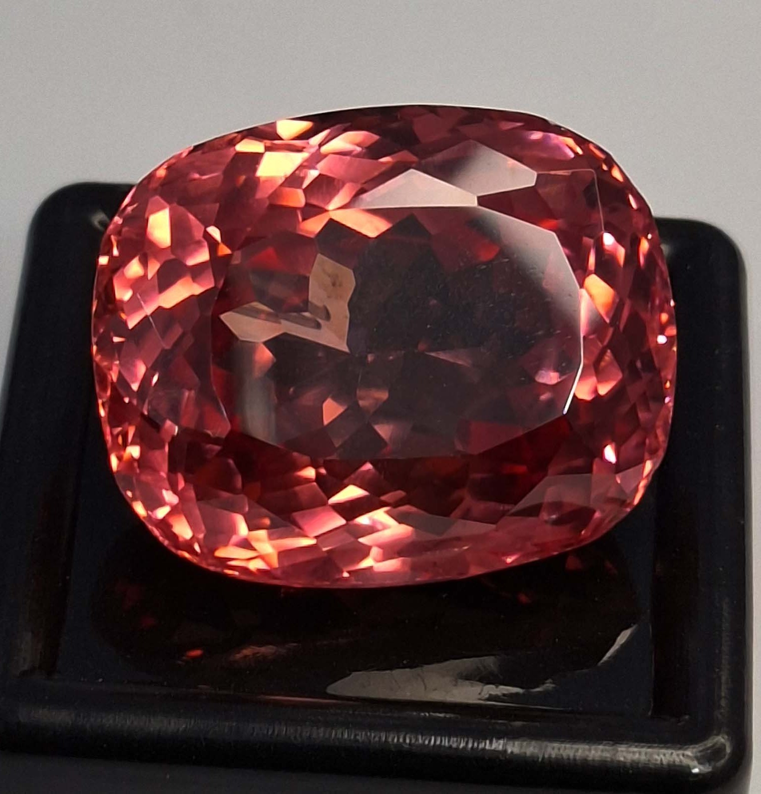 Padparadscha Sapphire Cushion Cut 44-46 Ct Natural Loose Gemstone RK335
