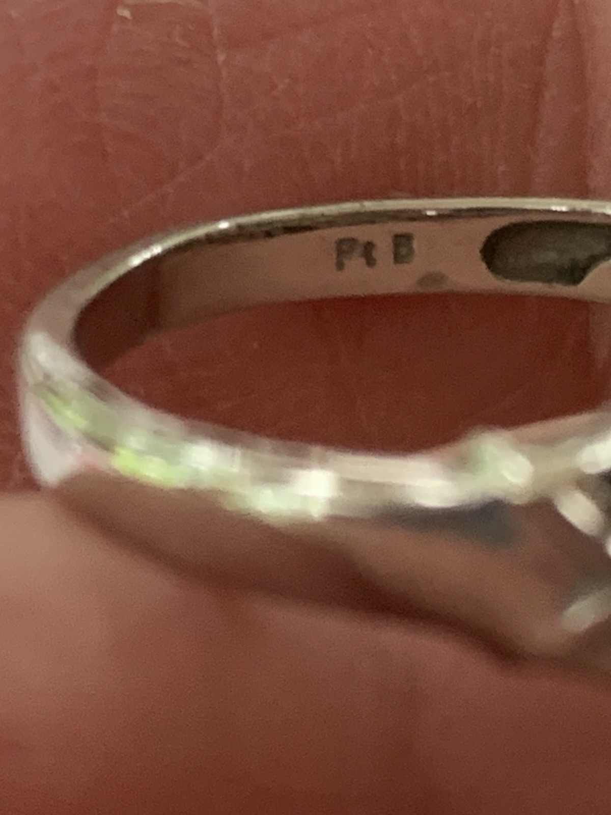 Karis STS Clear Amethyst Green Peridot Cocktail Ring Size 7.75