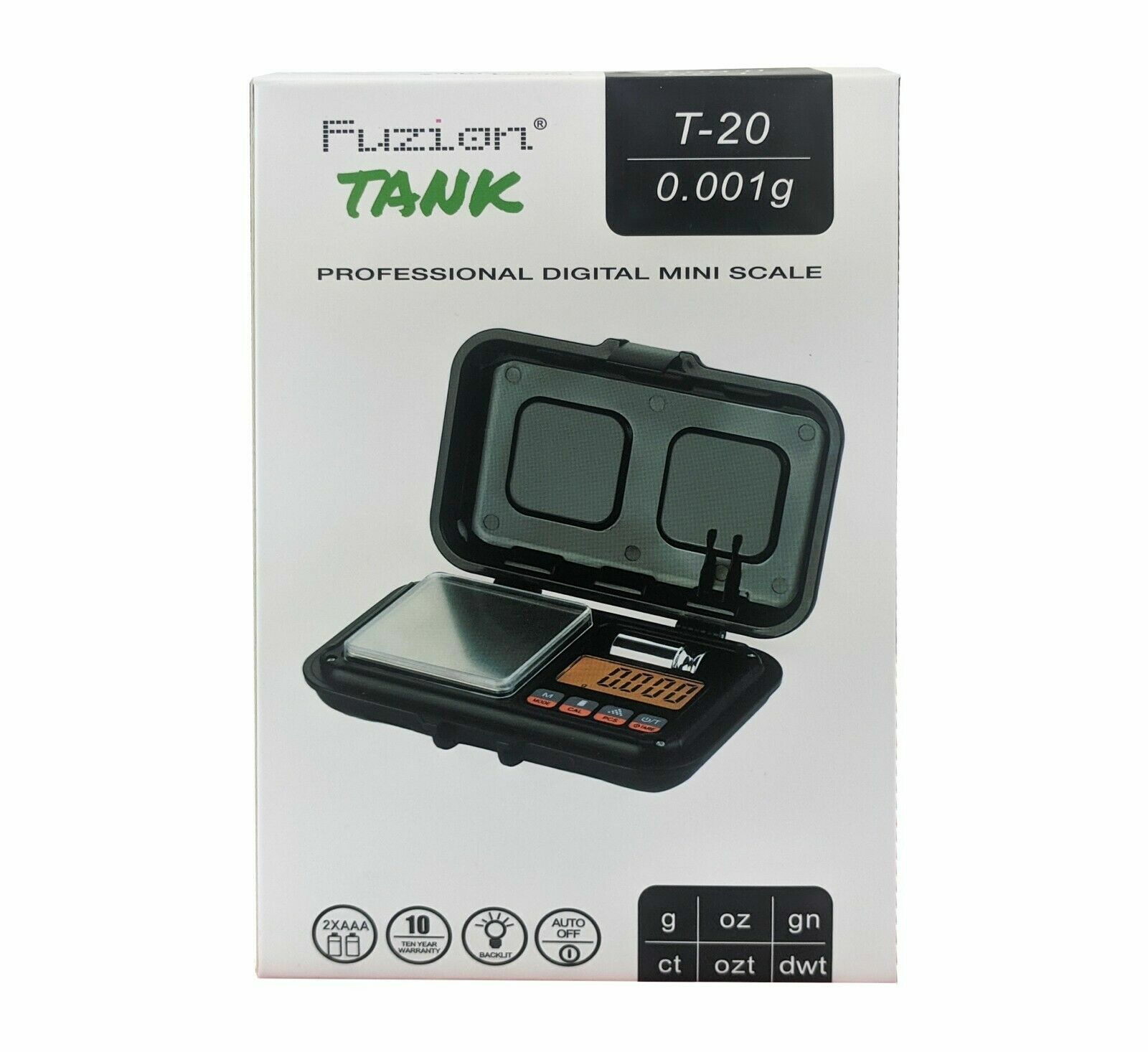 Fuzion Tank Digital Pocket Mini Scale, High Precision, T-20/ 0.001g