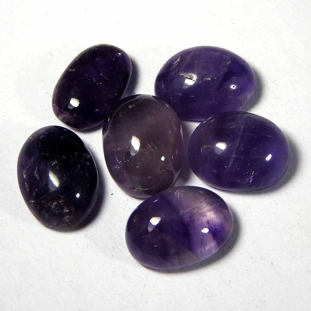 44.00Cts100%Natural Blue Amethyst Agate Oval Cabochon Loose Gemstone.lot