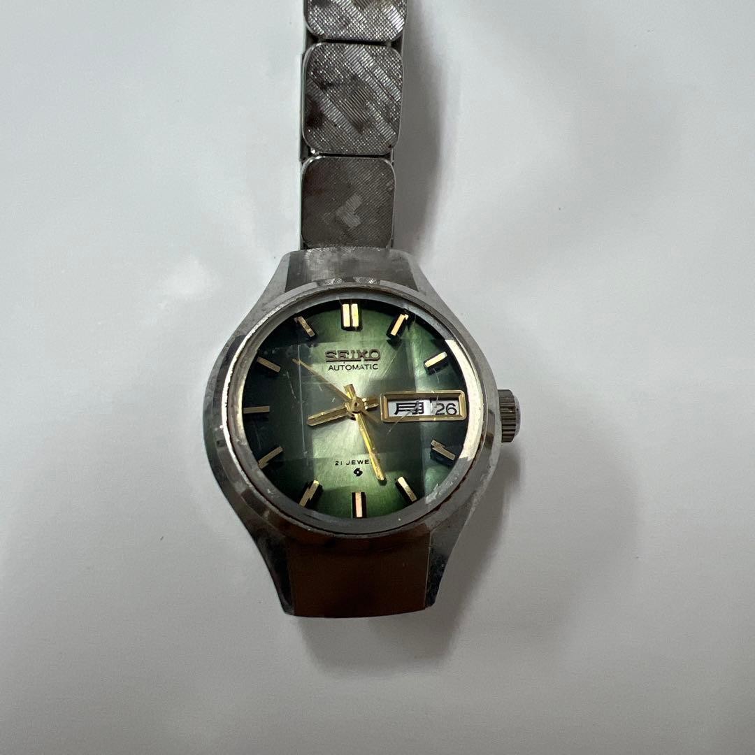 Seiko Automatic Watch with Green Dial