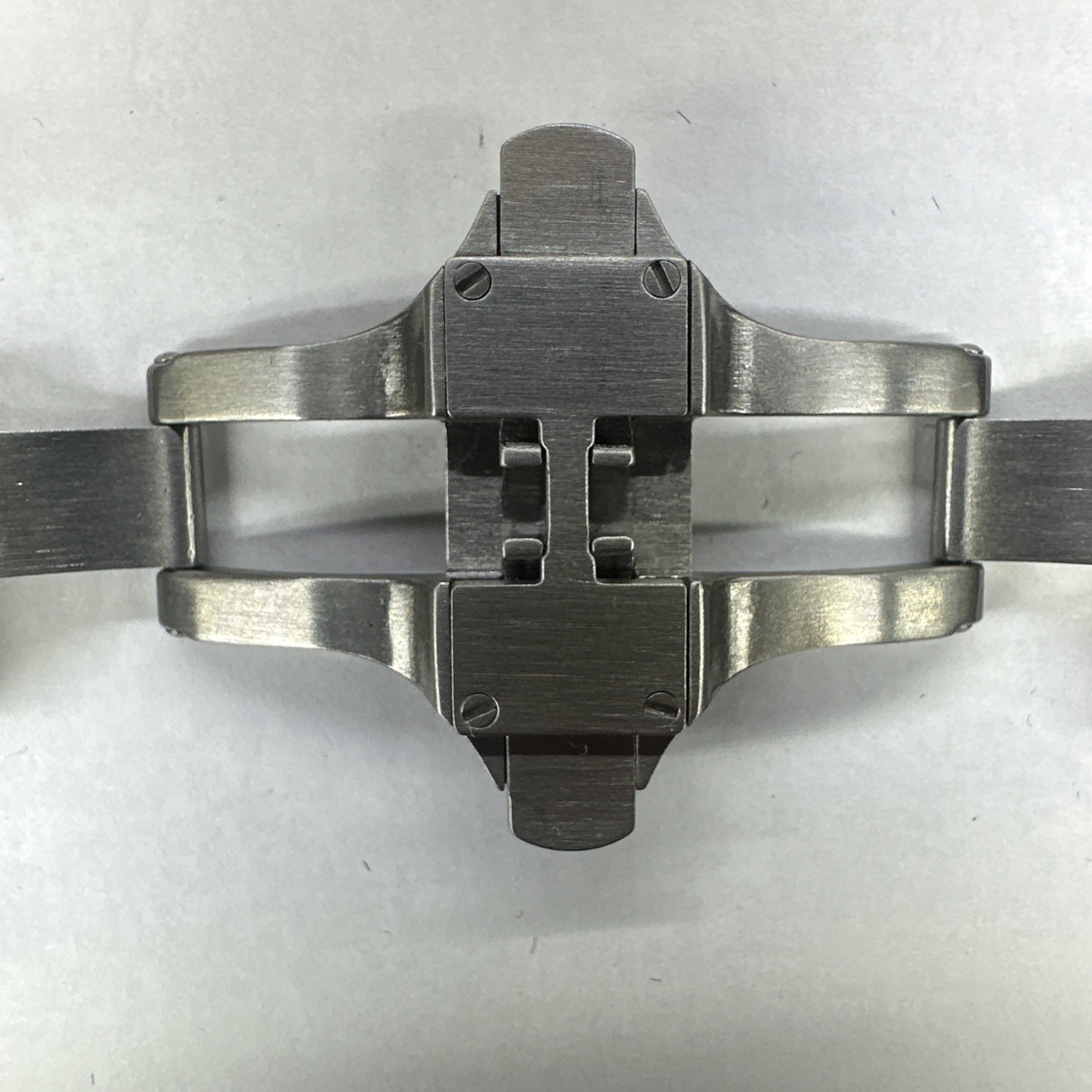 Cartier 18mm Steel Deployment Deployant Clasp For No Holes / Fold Over Strap