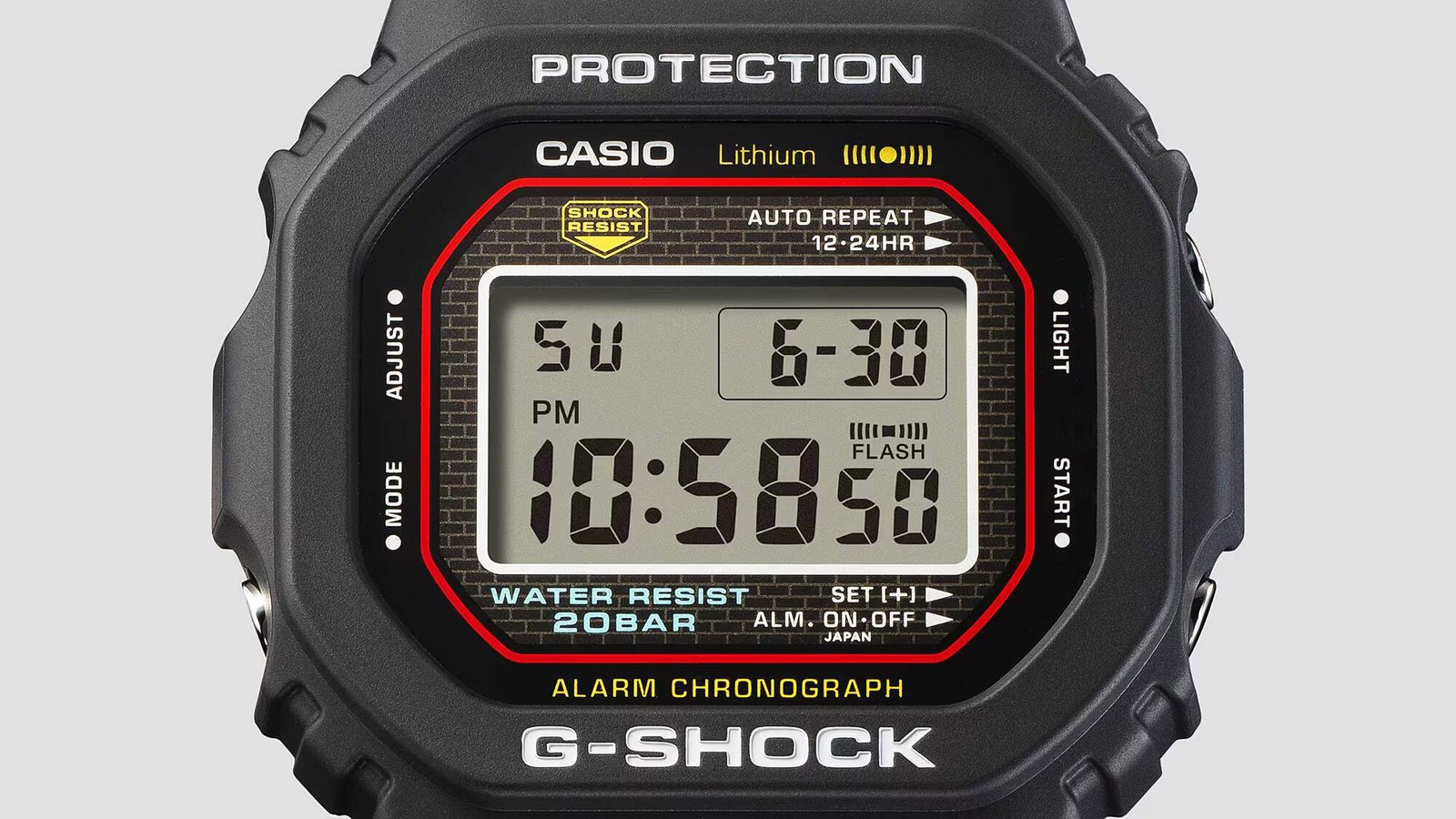 CASIO G-SHOCK DW-5000R-1A DW5000 BLACK “ORIGIN” DIGITAL WATCH