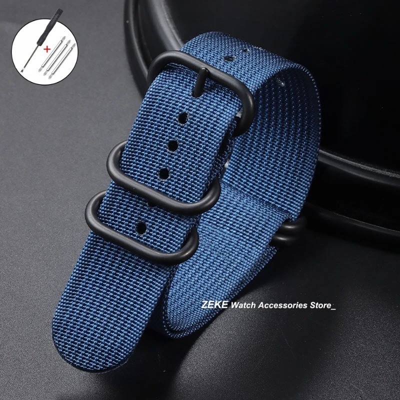18mm 20mm 22mm 24mm Ballistic Durable Military Nylon Wrist Watch Band Strap