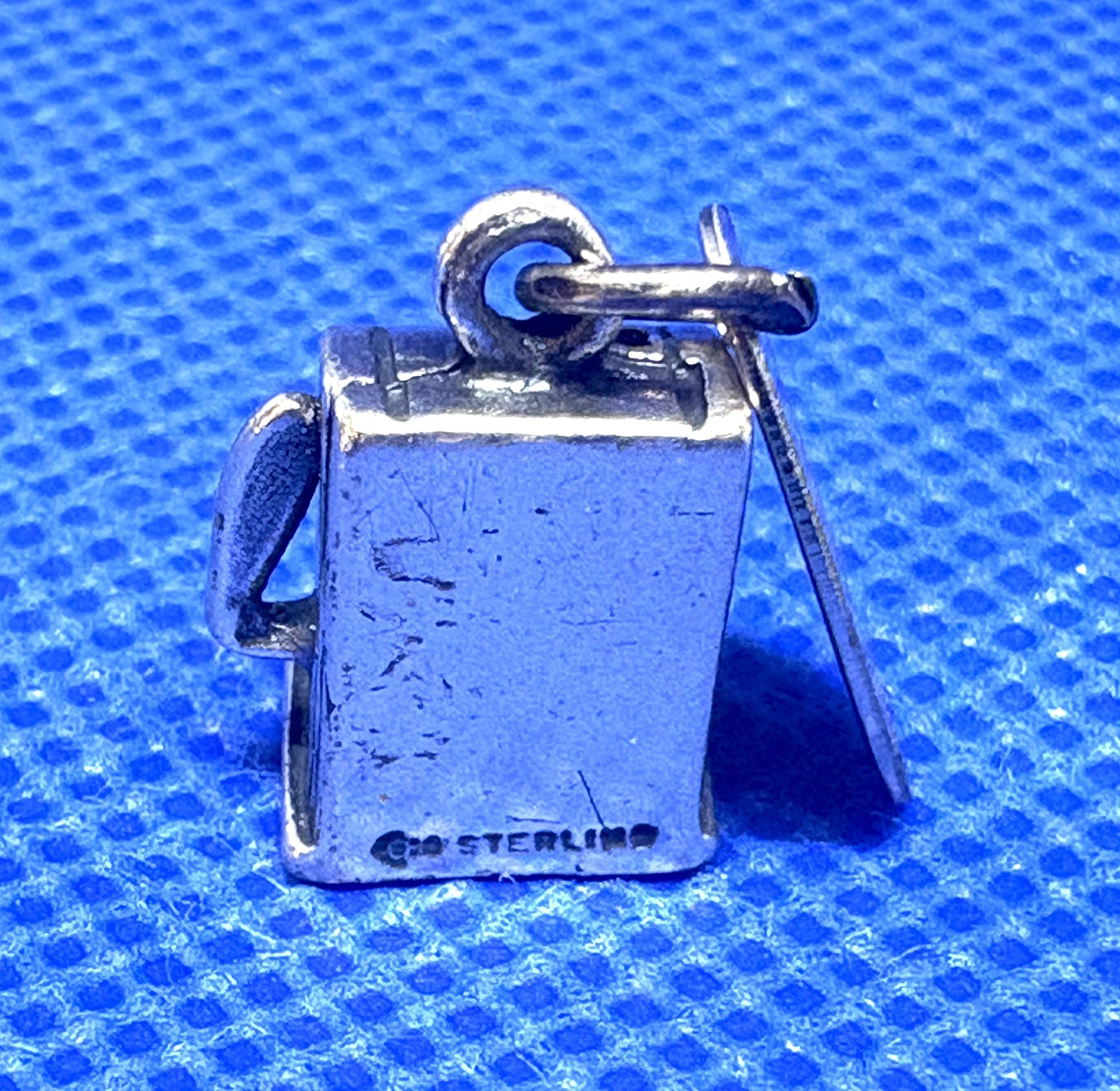 K47 – Slot Machine Las Vegas Charm 925 Sterling Silver 1970s 3.17 grams Nevada