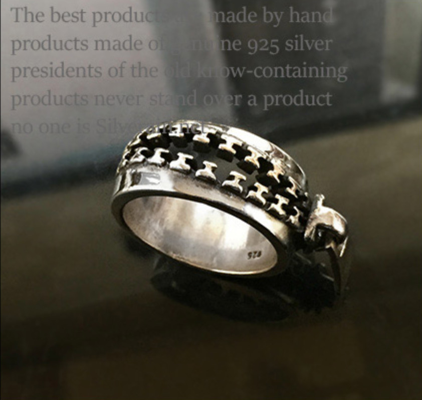Zipper Silver 925 Ring