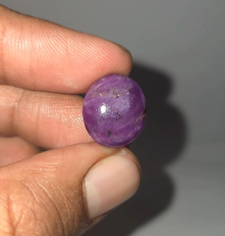 Natural Star Ruby Cabochon 21.25 ct Pink Oval untreated loose gemstone