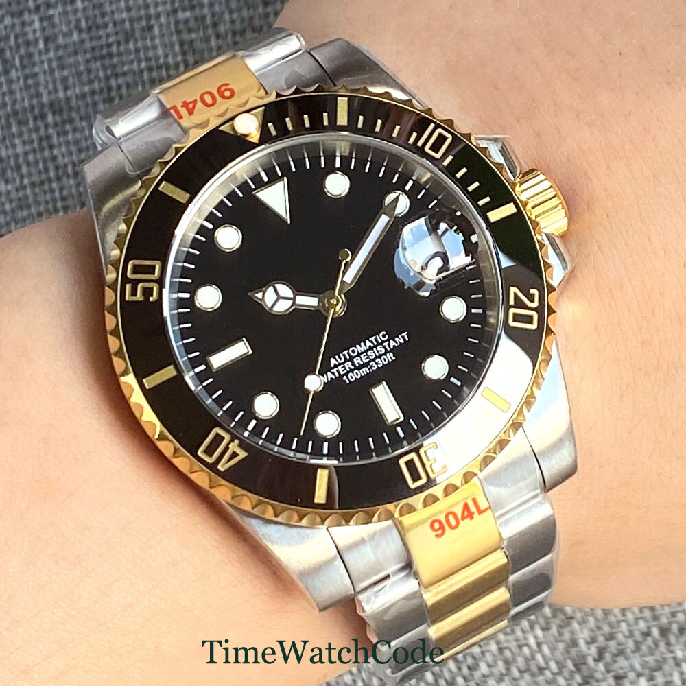 NH35A Movement Automatic Watch For Men 40mm Bliger/Sterile Dial Sapphire Crystal