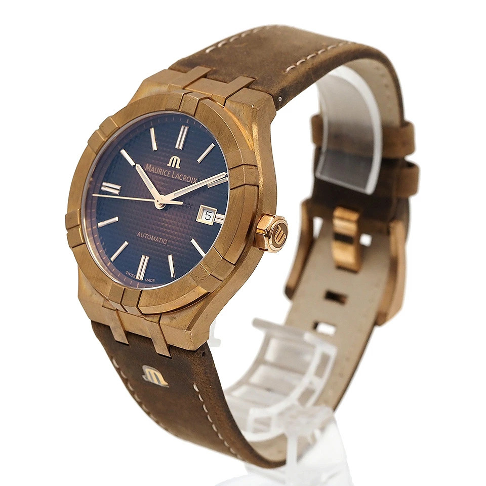 MAURICE LACROIX Aikon Automatic AI6008-BRZ01-730-3 Winding Bronze x Leat #QY4I6H