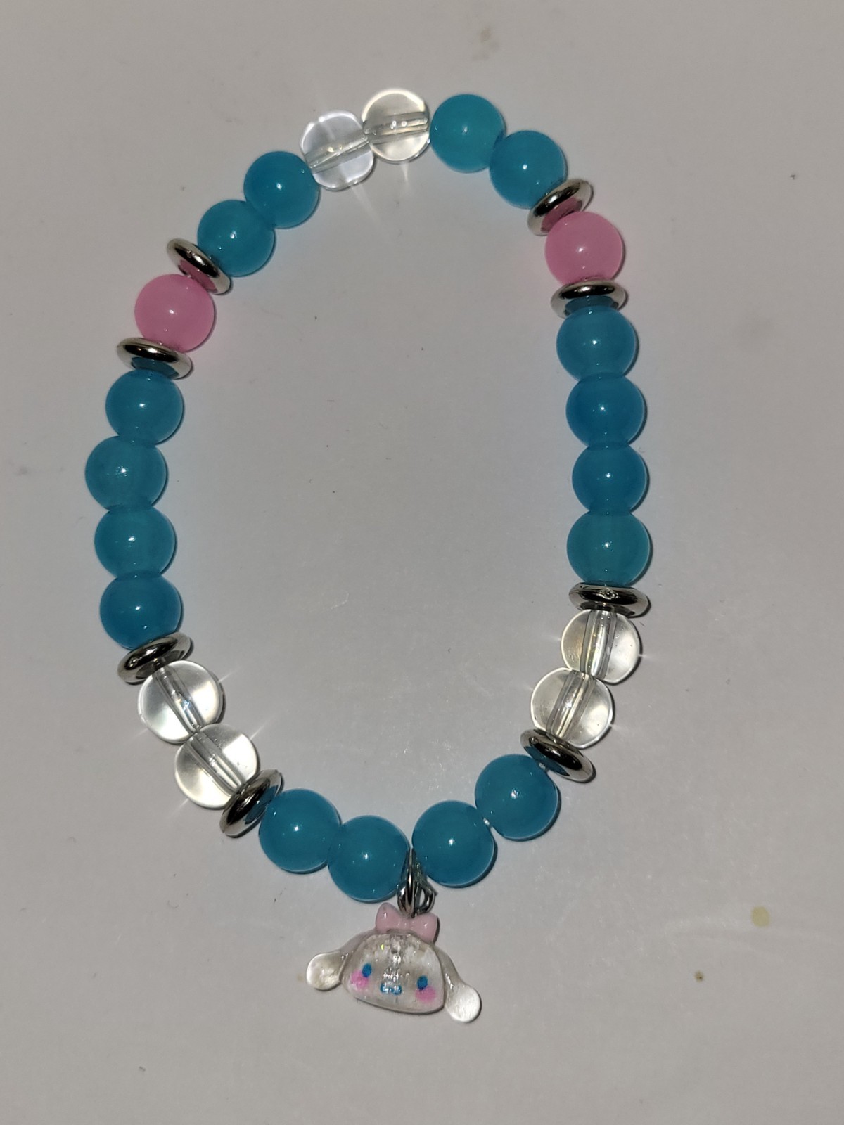 Cinnamoroll Sanrio blue beaded bracelet