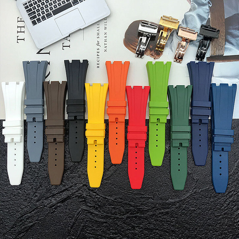 27mm AP Rubber Band for Audemars Piguet Royal Oak Offshore 42mm 15400 Strap