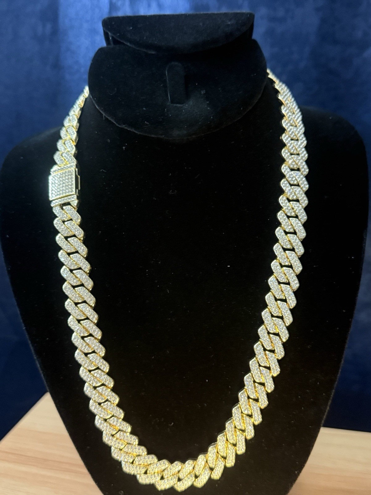 High Quality 14k Gold Plated Necklace And Bracelet CZ Iced Out