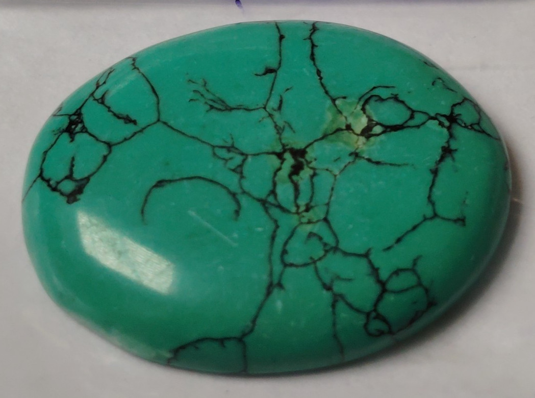 AAA+ 25.20 Ct. Large Natural Turquoise Oval Cabochon Loose Gemstone @Women Gift