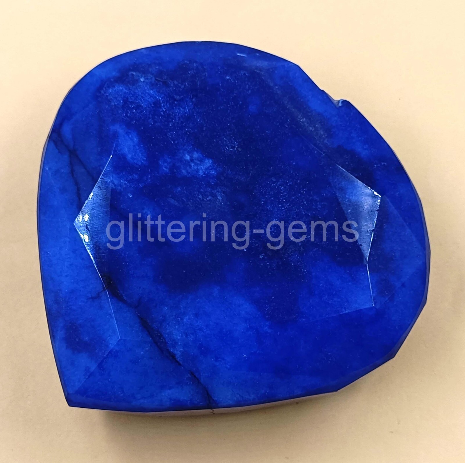 IGL 450.00 Ct Heart Cut African BIG Blue Sapphire Natural Loose Gemstone 5MSZ