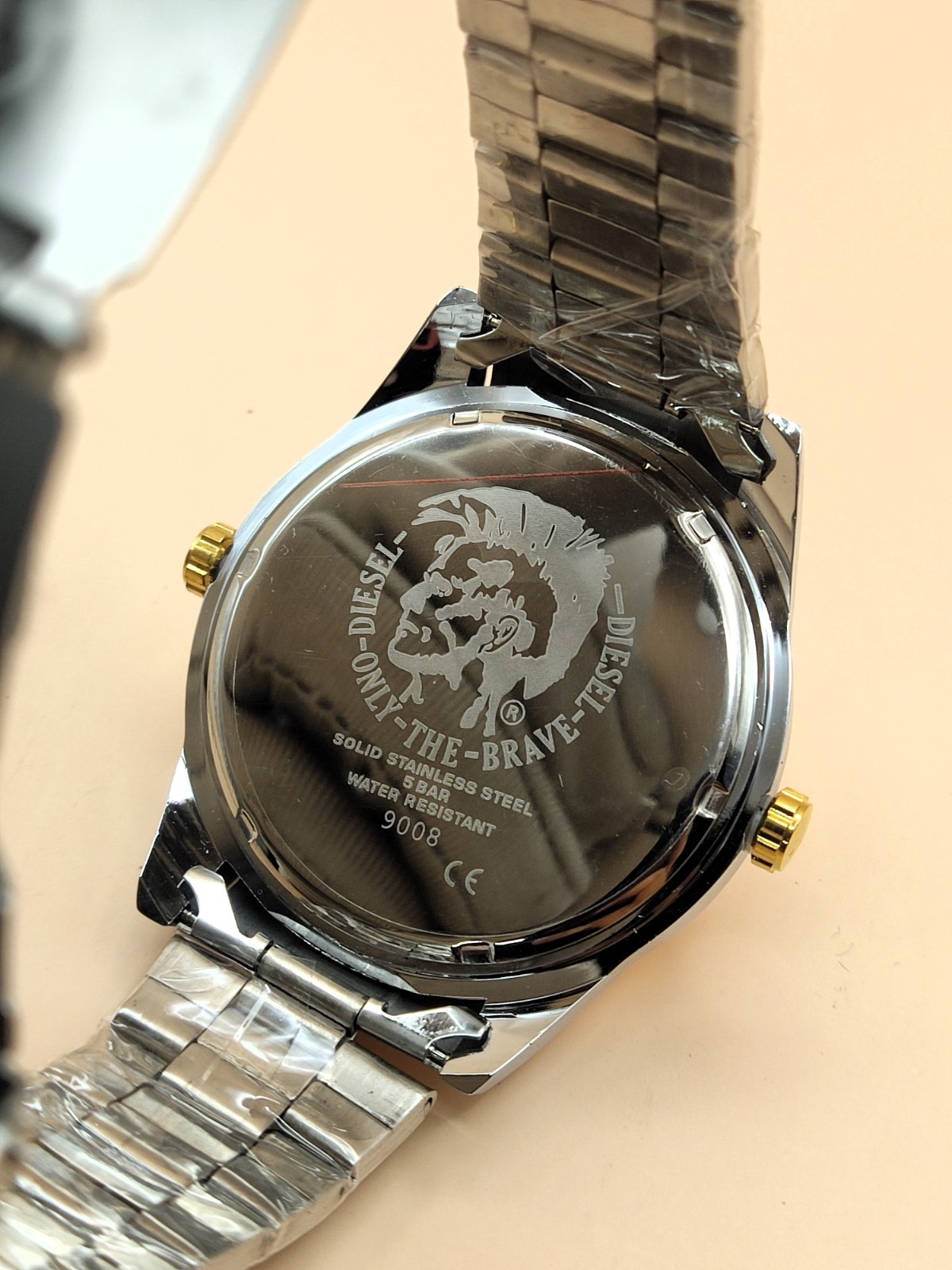 Luxury Diesel Only The Brave 3 Bar Dual Time Refurbished Men’s Wrist Watch
