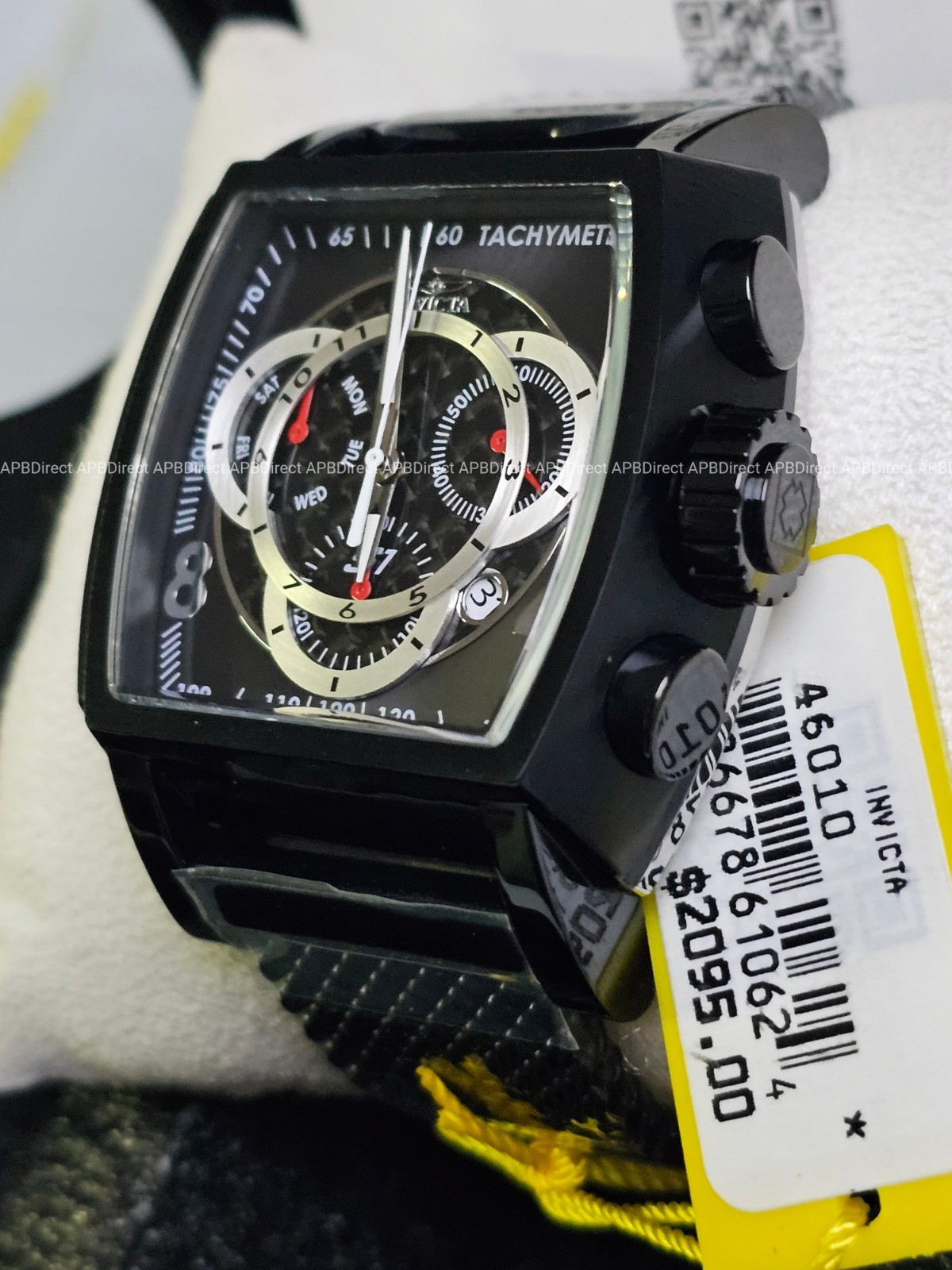 Invicta – S1 Rally – Carbon Fiber BLACK Milanese Swiss Z60 FE Chrono Mens Watch