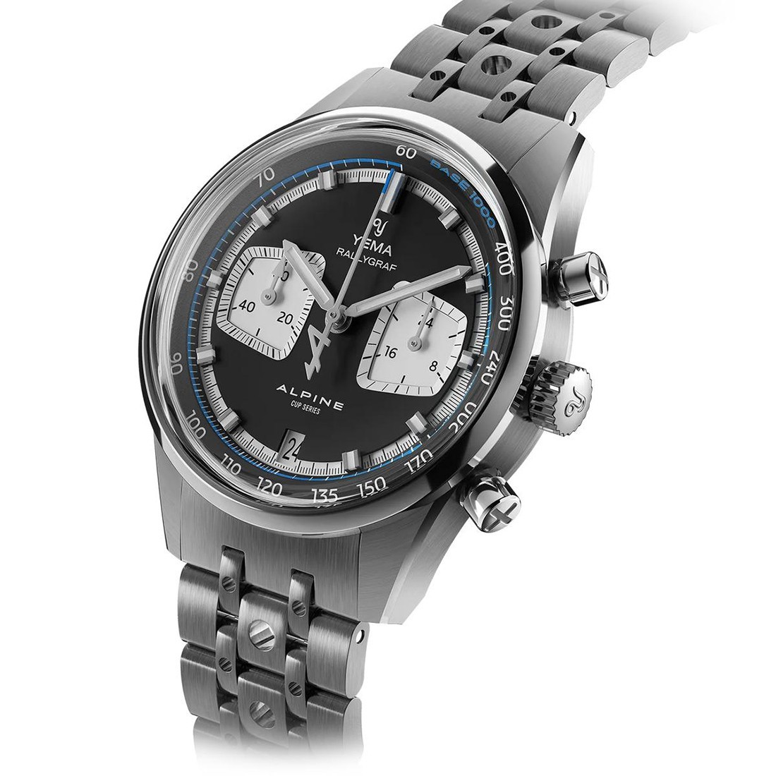 YEMA Rallygraf Alpine Chronograph Hybrid Steel Mechanical Quartz Men’s Watch