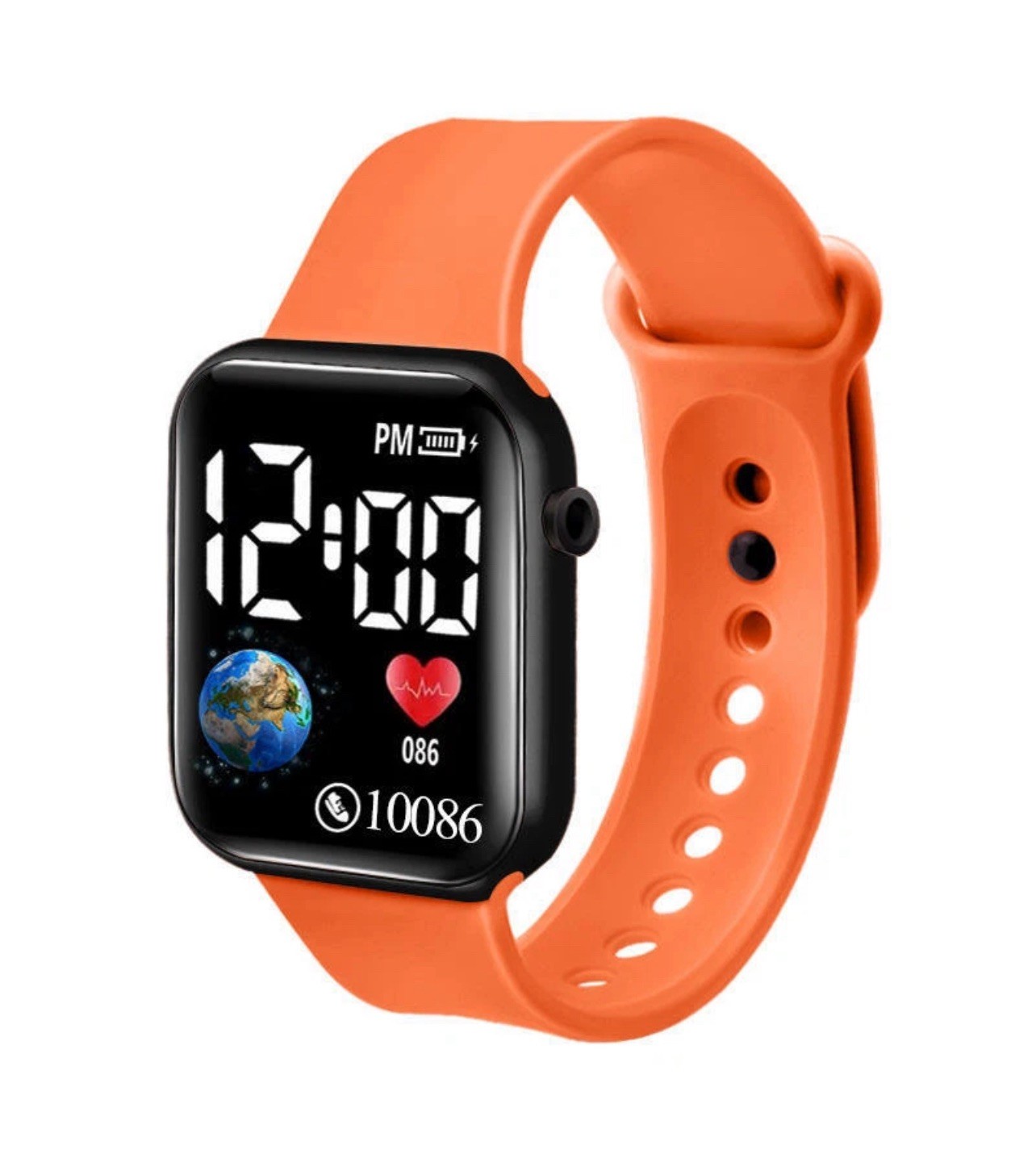Kids Boys Girls Sport LED Digital Watch Silicone Wristwatch Men Women Gift UK