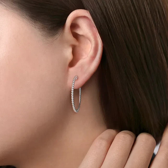 Gabriel & Co. 925 Sterling Silver Bujukan 30mm Classic Hoop Earrings