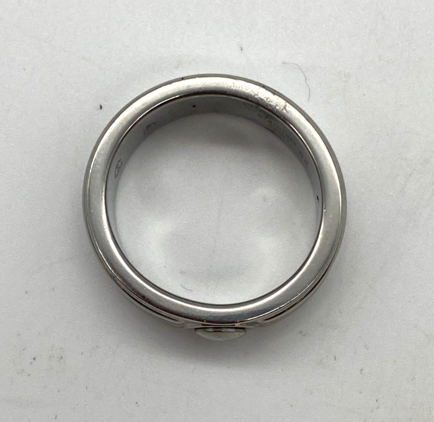 Charriol Stainless Steel Men’s Ring Size 62 Hex Bolt Design Silver Band – US9.5