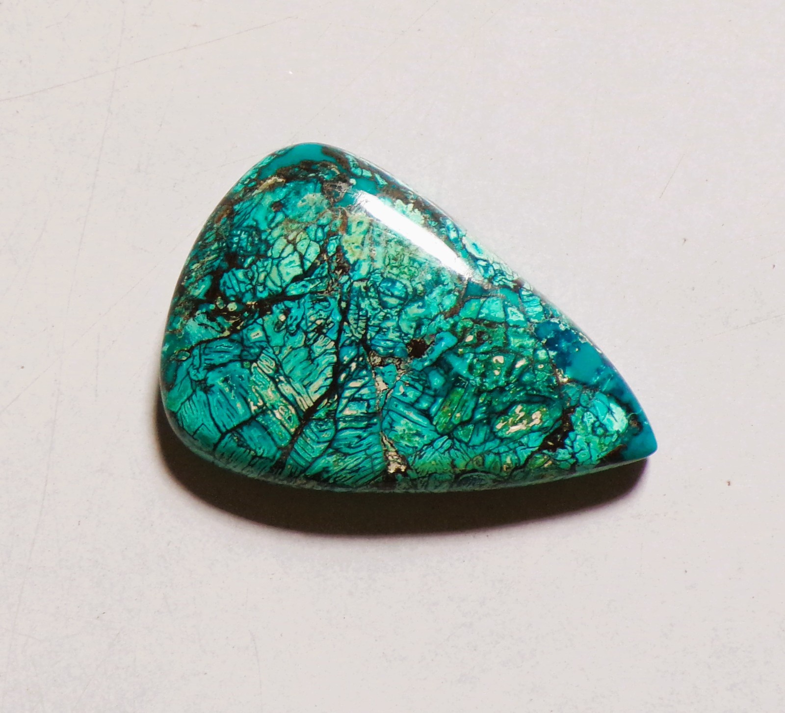 34.00 Cts Natural Shattuckite Cabochon Loose Gemstone 33X22X6.5MM 45
