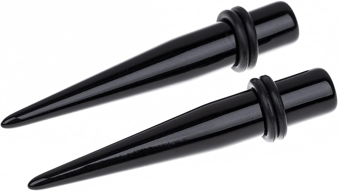 Stylish Punk Ear Gauges: 50-Piece Multi-Size Piercing Kit for Fashion Lovers