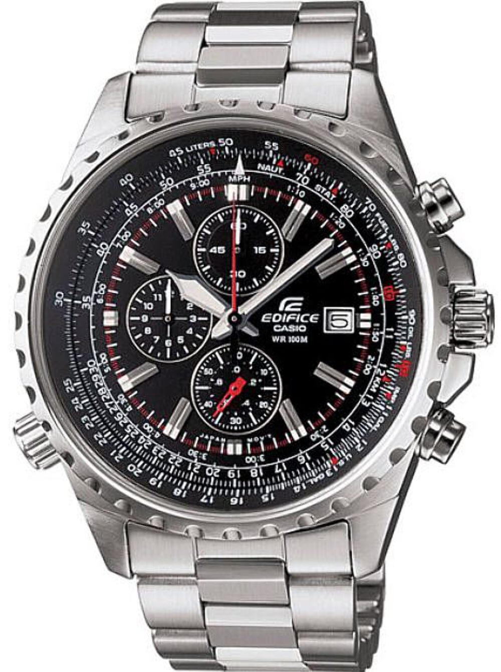 Men’s Casio Edifice Pilot Aviator Style Chronograph EF-527D Watch EF527D-1AV