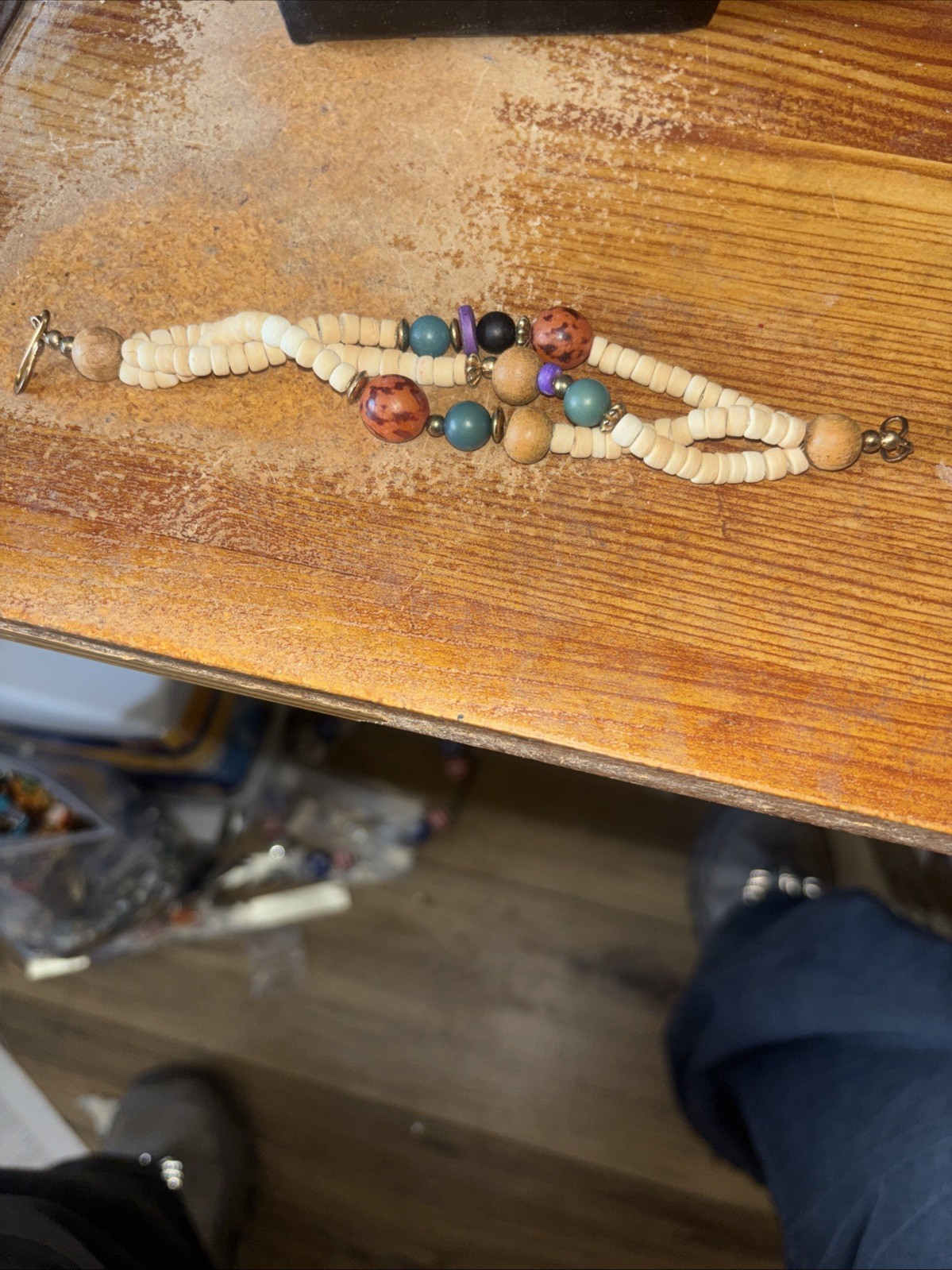 Handcrafted Wooden Beaded Bracelet