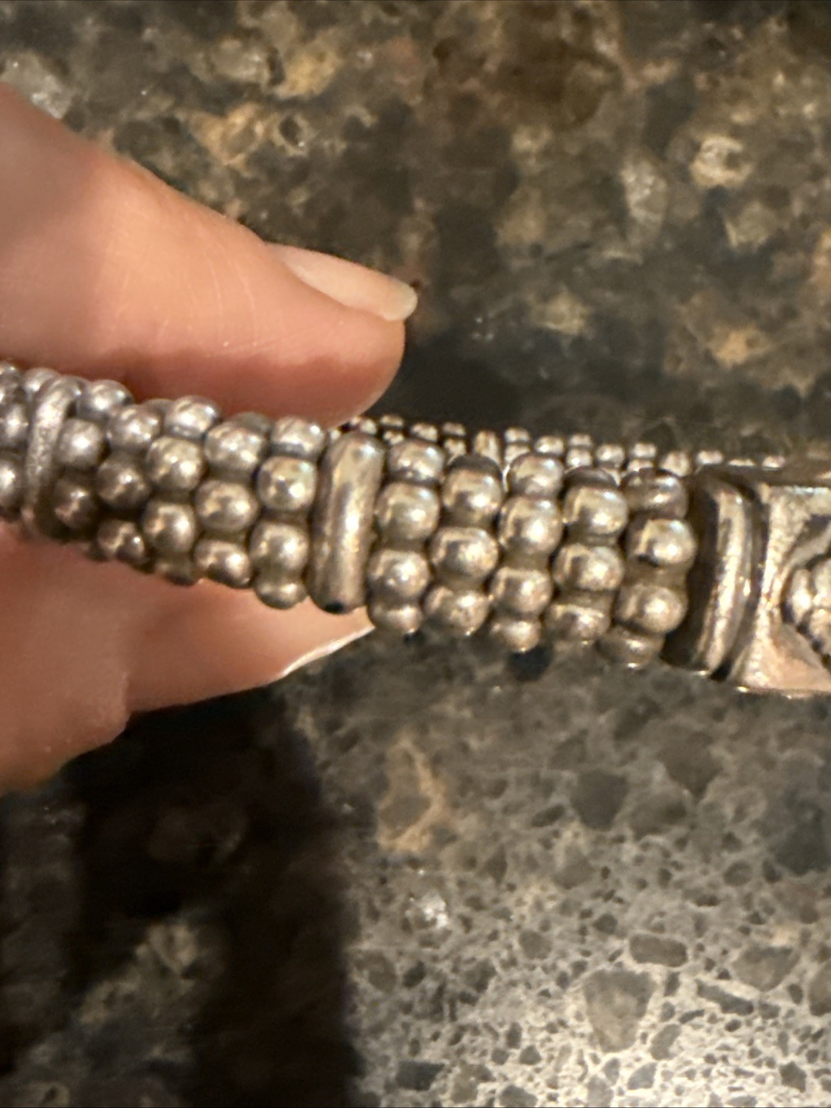 LAGOS Caviar Sterling Silver Station Bracelet