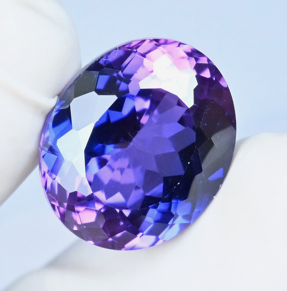 16.55 Ct Natural Boysenberry Sapphire Oval Certified Flawless Loose Gemstone
