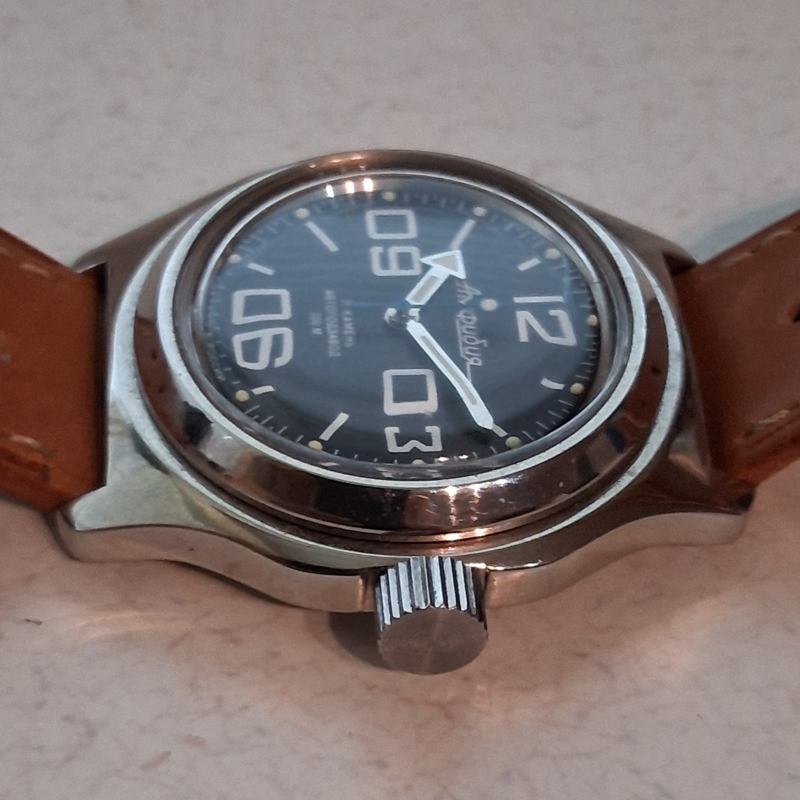Vostok Amphibia Men’s Black Watch – Custom Bezel