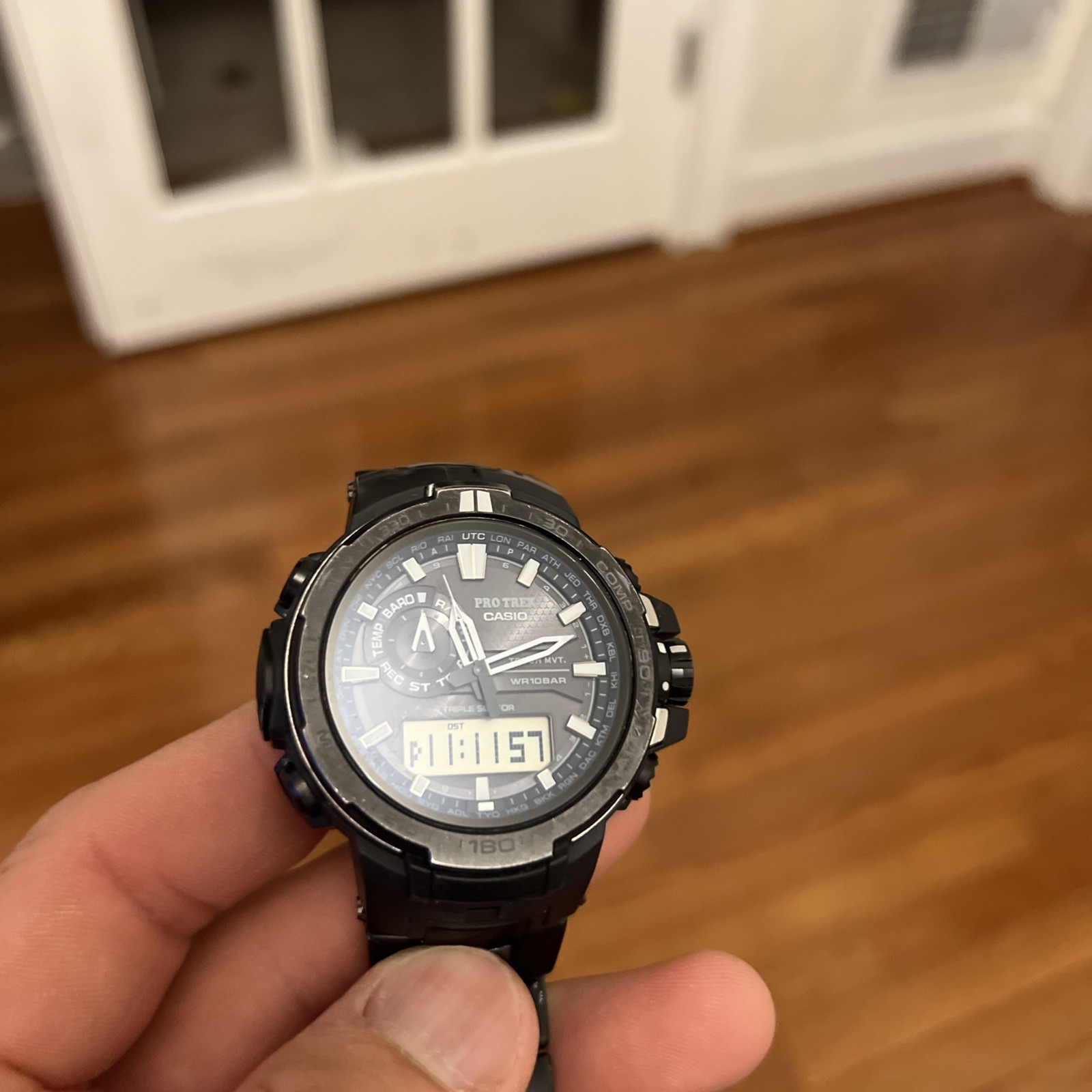 Casio Protrek PRW-6000YT-1JF Black Titan Limited – Titanium Link Band