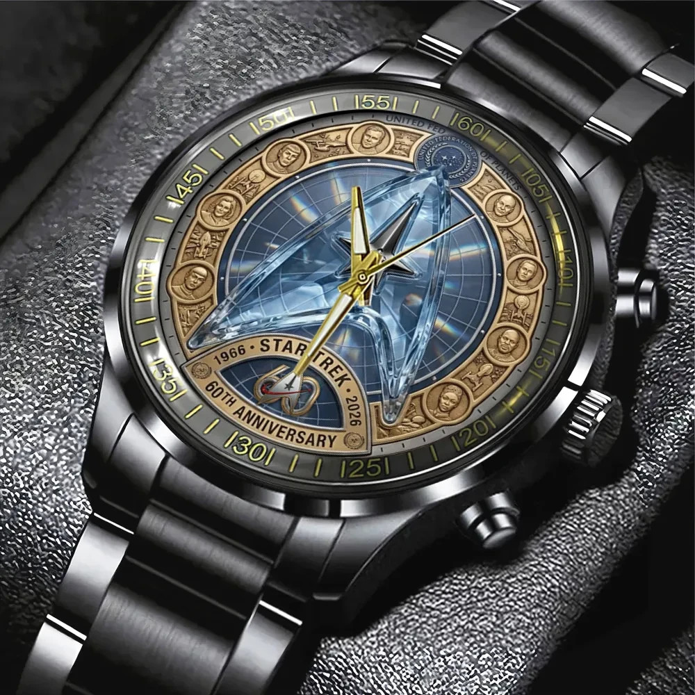 Star Trek 60th Anniversary Black Stainless Steel Watch –7679