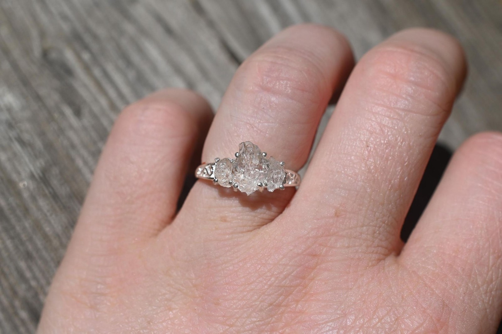 Engagement ring Lake county diamond sterling silver size 3 4 5 6 7 8 9 10 11 12