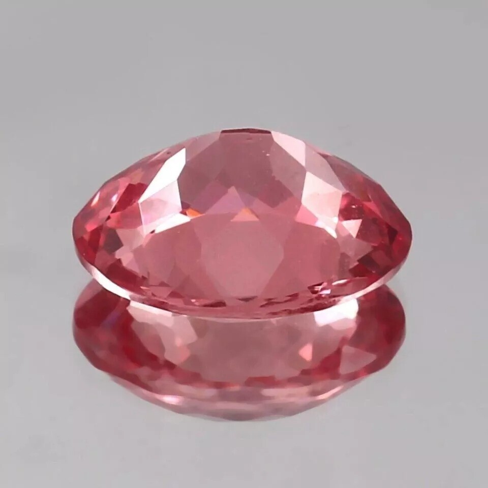 Padparadscha Sapphire Oval Cut 12-13 Ct Natural Ceylon Certified Loose Gemstone