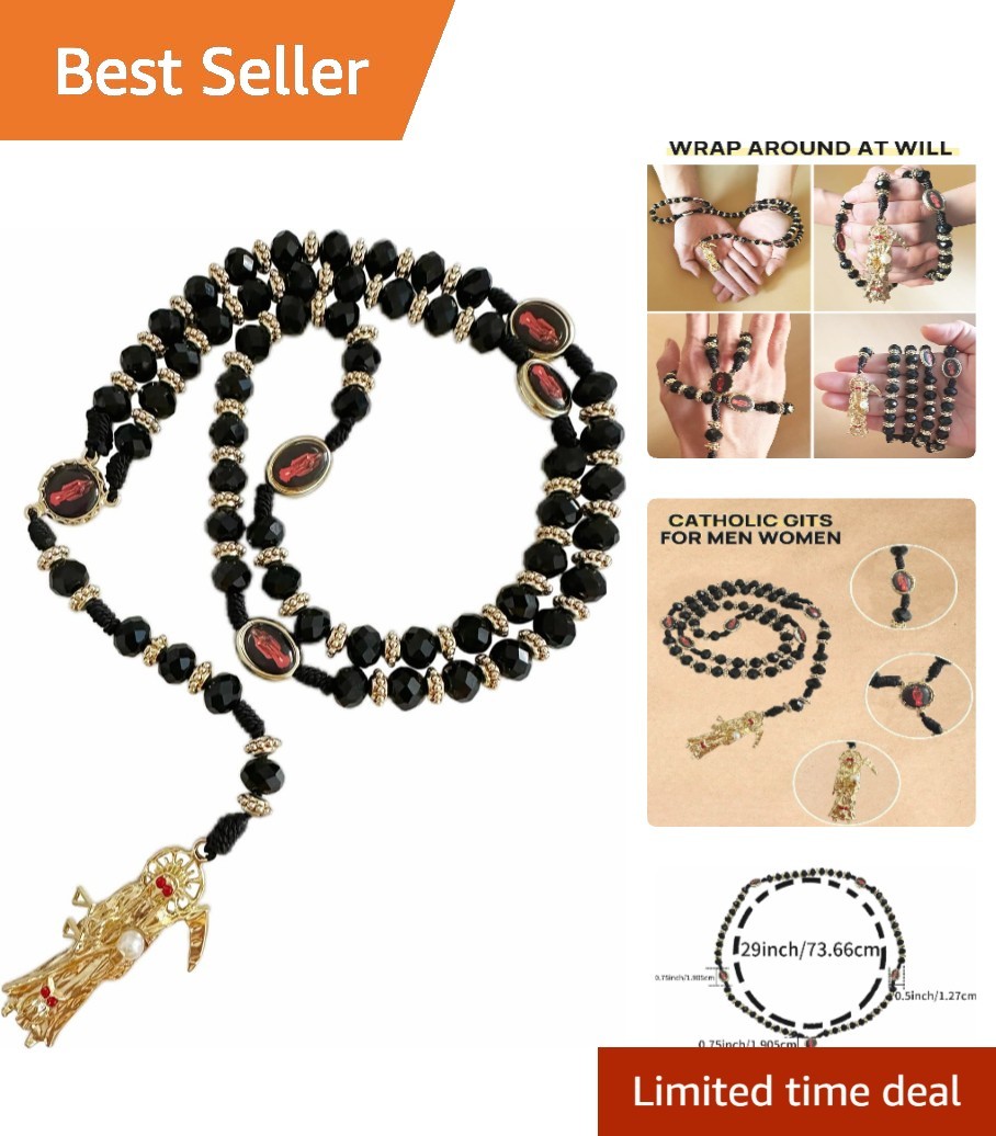Lightweight Crystal Rosary Necklace – Beautifully Crafted for Prayer and Style