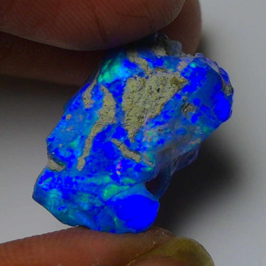 Blue Opal Rough 10.00 Carats, Smoked Ethiopian Welo Opal Rough, Fire Opal Rough