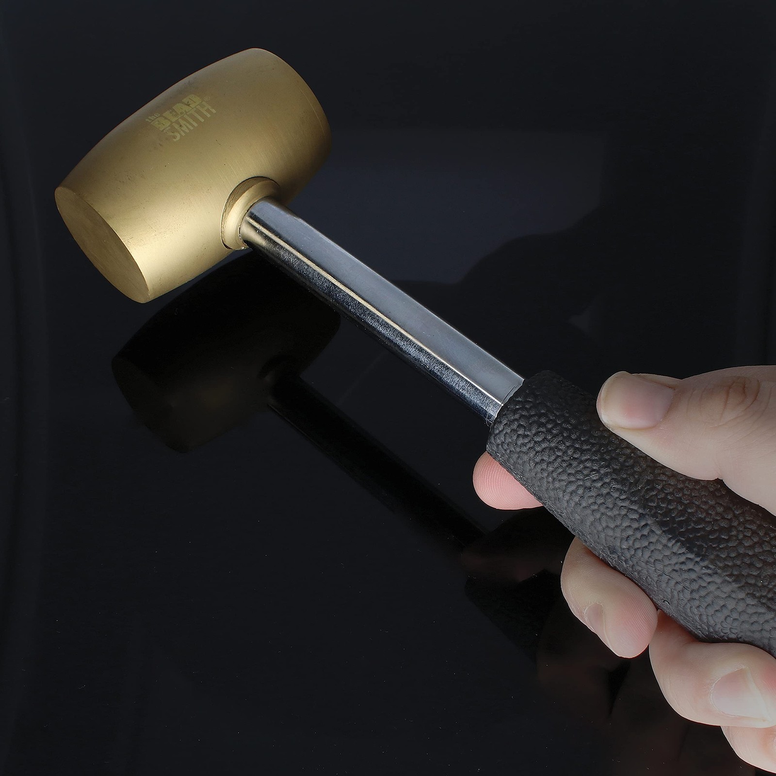 Brass Head Mallet – Metal Elements – 10 Inches long, 2LB head with a 38mm Fac…