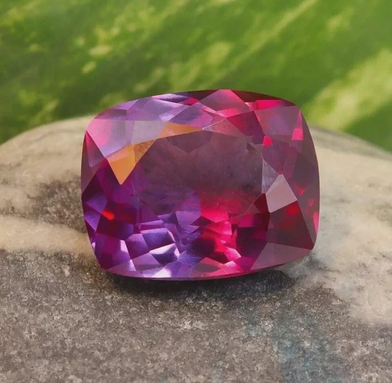 9.56 Ct Natural Alexandrite Ring Color Change Statement Jewelry