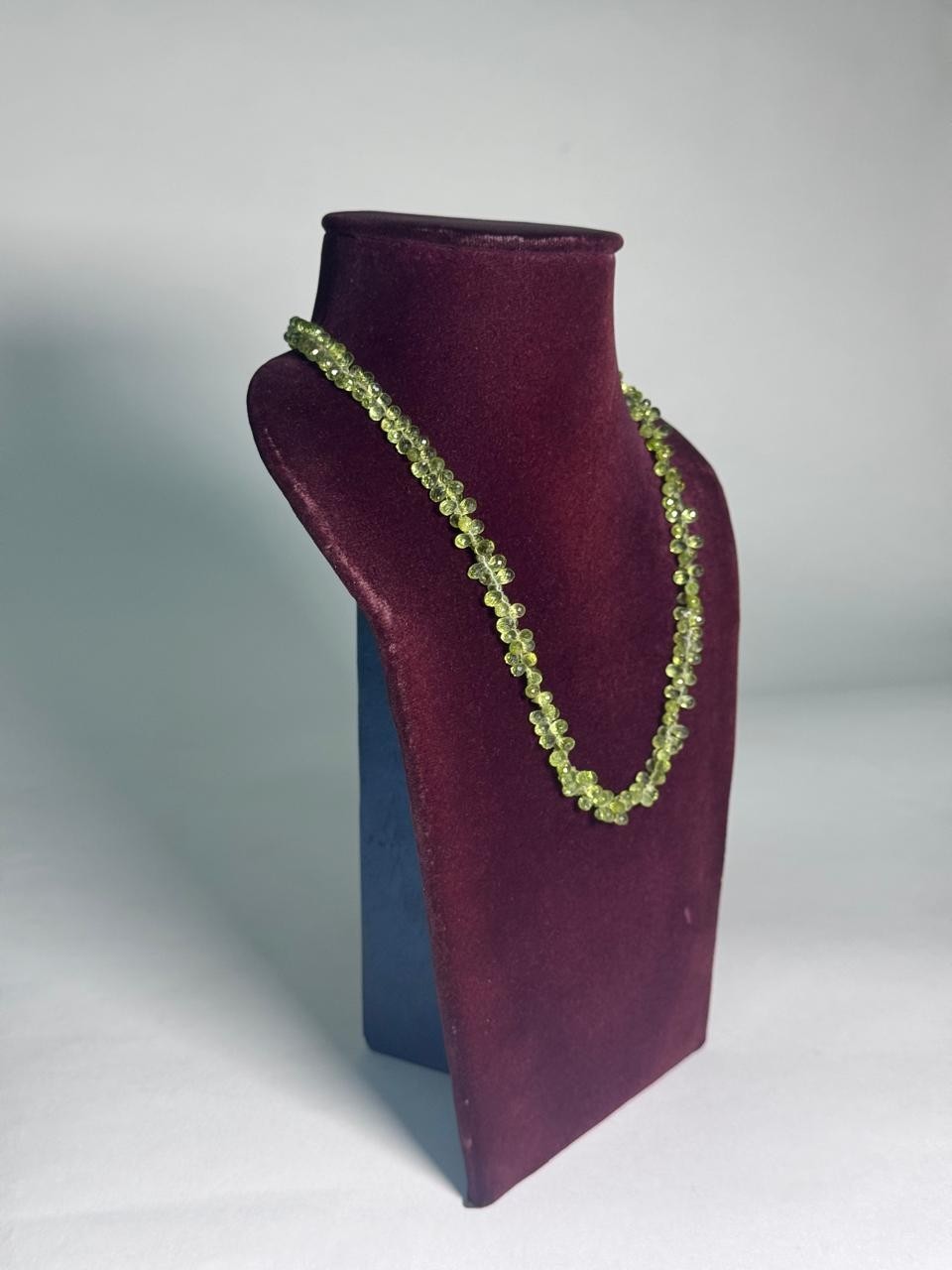 Green Beaded Necklace Minimalist Handmade Jewelry Layering Unisex