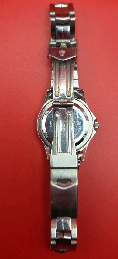 Croton 28mm All Stainless Steel Blue Dial Pepsi Red Blue Bezel Jpan Quartz Watch