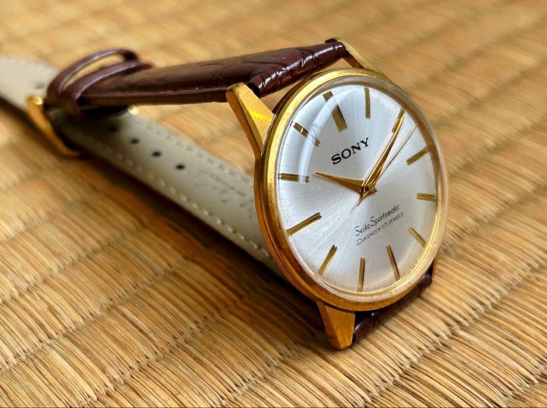 Sony Seiko Rare Double-Name Sportsmatic 17-Jewel Automatic Watch Used