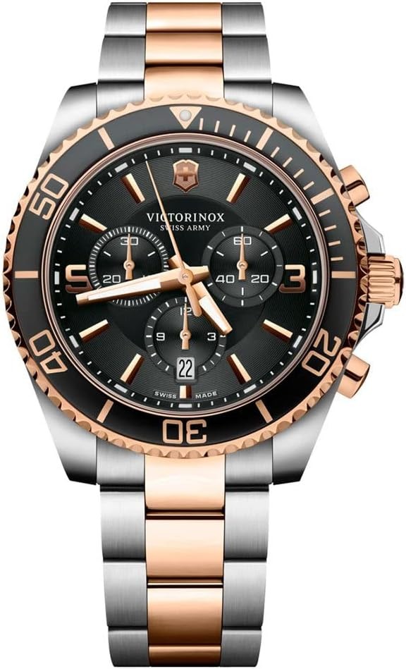 Victorinox Swiss Army Maverick 241952 Men’s Black Dial Chronograph Watch 43mm