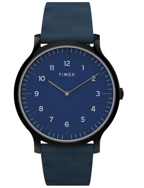 Timex Men’s Blue Dial Blue Leather Quartz Fashion Analog Watch TW2T66200