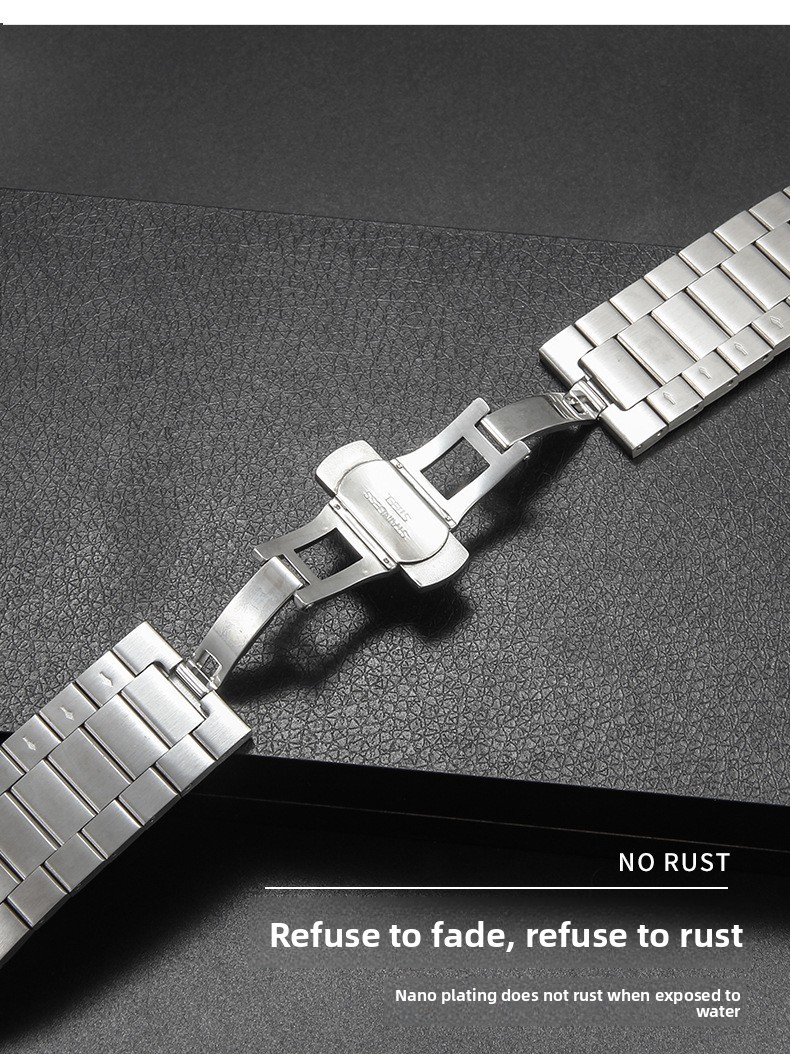 High Quality Solid Stainless Steel Watch Band Strap Metal Bracelet 16 18 20 22mm