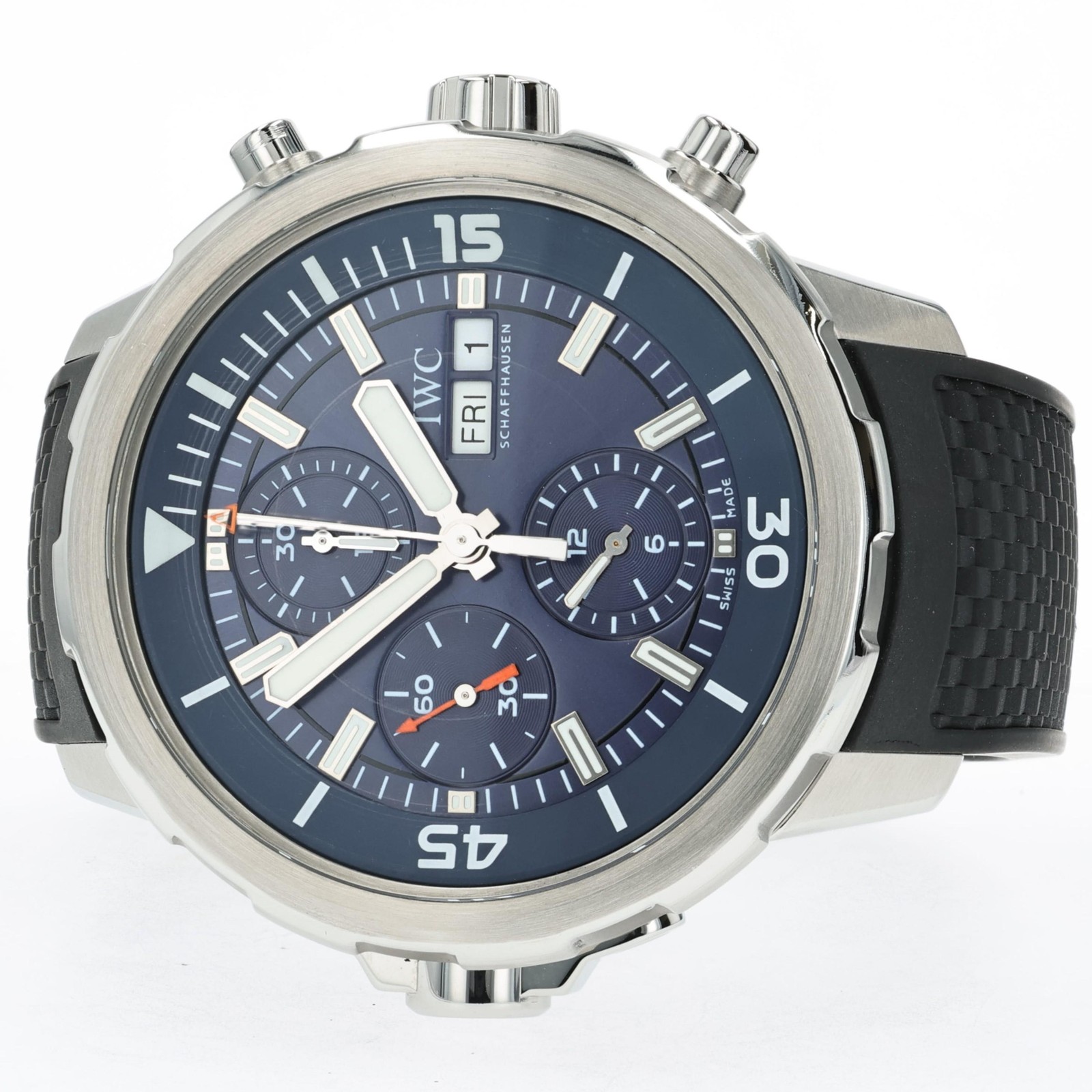IWC Aquatimer Chronograph Blue Dial Expedition Jacques Cousteau 44mm IW376805